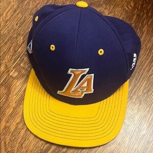 adidas Kids LA Logo Cap - Blue and Yellow